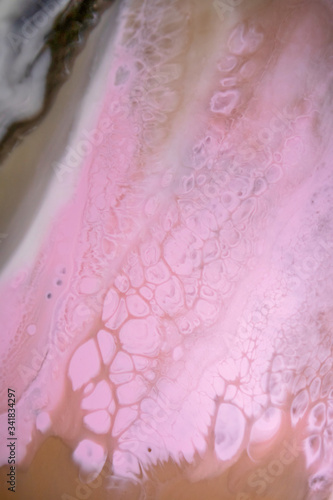 Wallpaper Mural Macro photo of colourful abstract epoxy resin painting. Applicable for design cover, annual report, invitation, flyer, presentation, packaging, poster, business card,  wedding invitations. Torontodigital.ca