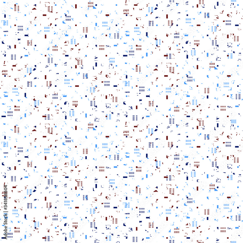 confetti on white background