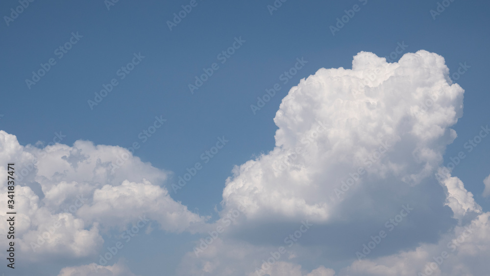Big white cloud sky on background, with copy space for your text.. Big white cloud sky on background, with copy space for your text..