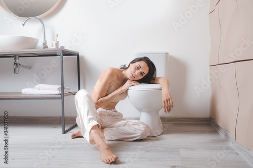Young woman suffering from ...