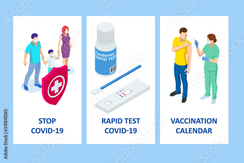 Medical COVID-19 blood express test. Coronavirus rapid test.