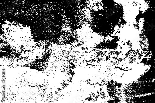 Wallpaper Mural Distressed detailed overlay texture of rough surface, cracked wall, stone and old paint. Grunge horizontal background. One color graphic resource. Torontodigital.ca