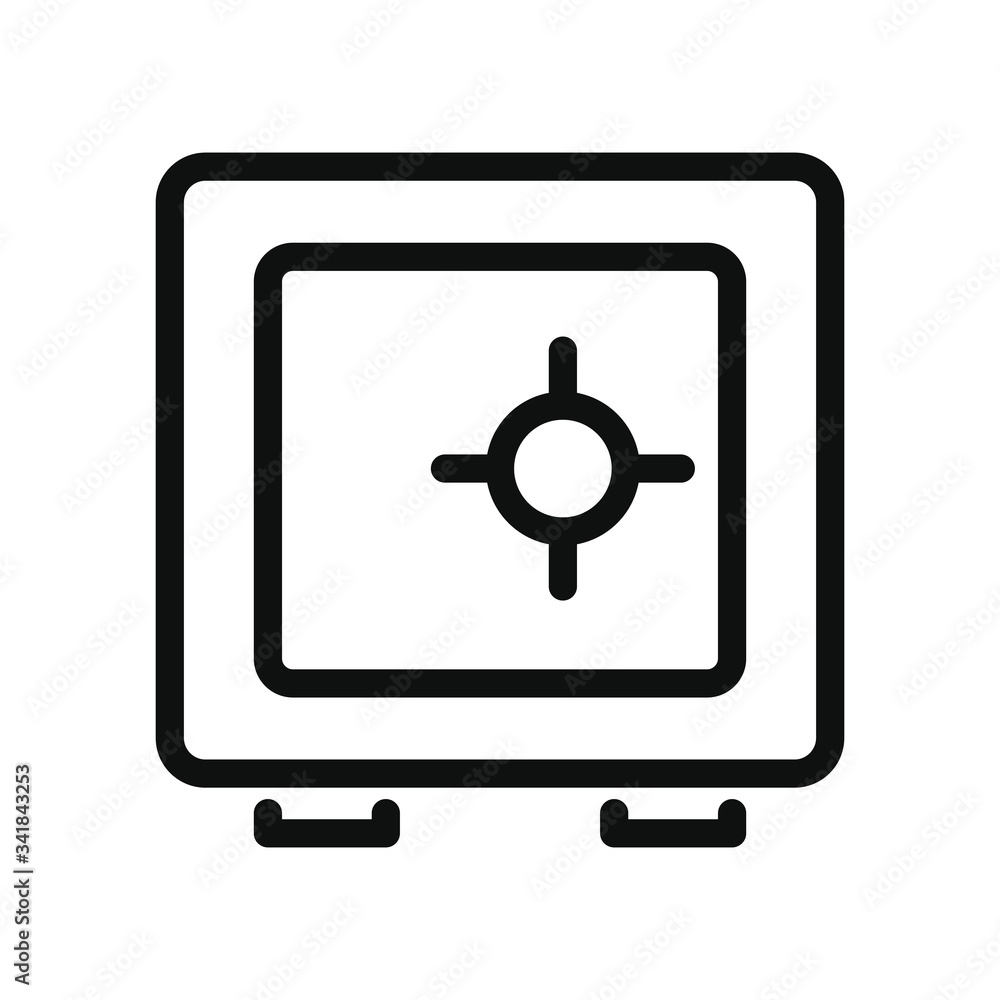 strongbox icon, line style strongbox icon, line style