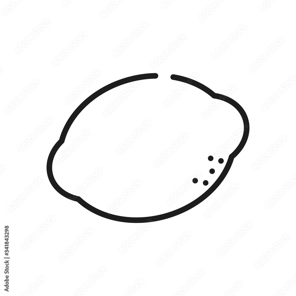 fruits and vegetables concept, lemon icon, line style fruits and vegetables concept, lemon icon, line style