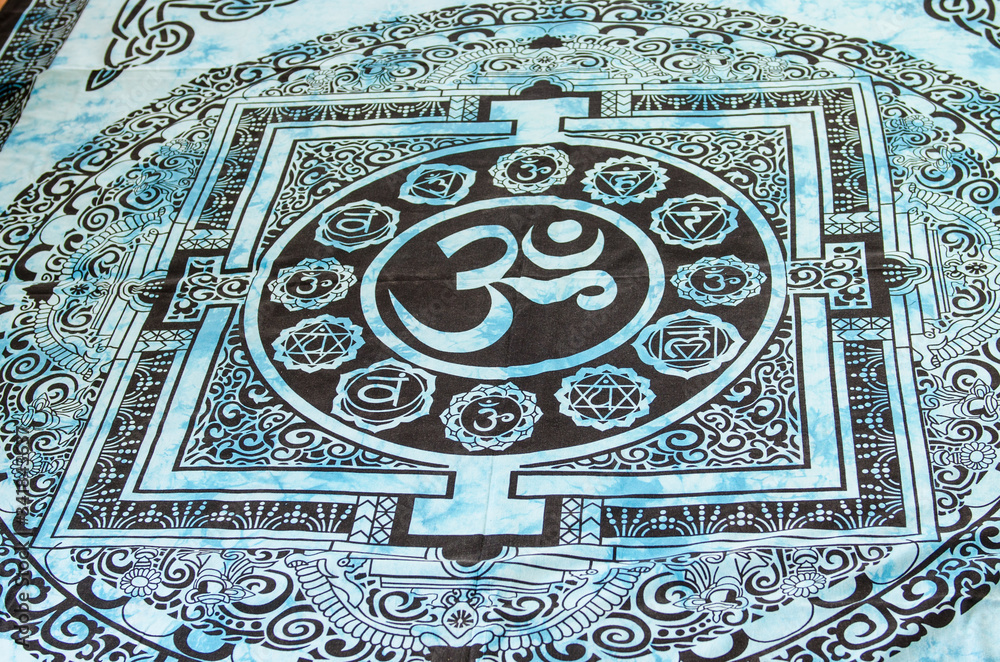 Hinduism om, aum, chakra, omkara is the holiest mantra, holiest sound, source or seed bija, the combination of sacred syllables, which form a nucleus of spiritual energy. Mandala, Thangka, Mantra