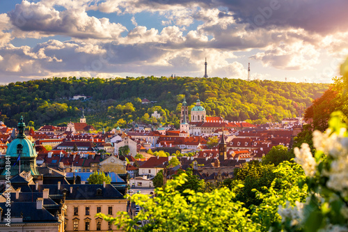 Photography Spring view in Letna Park, Prague, Czech Republic