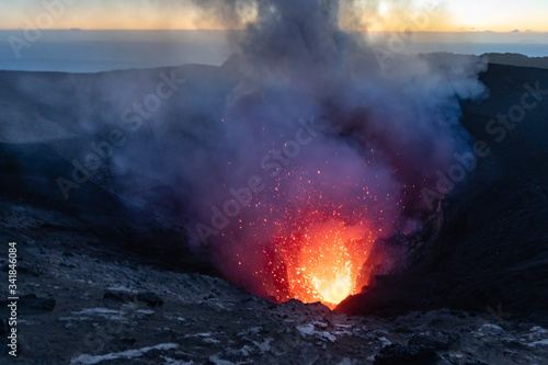 volcano eruption lava explosion 