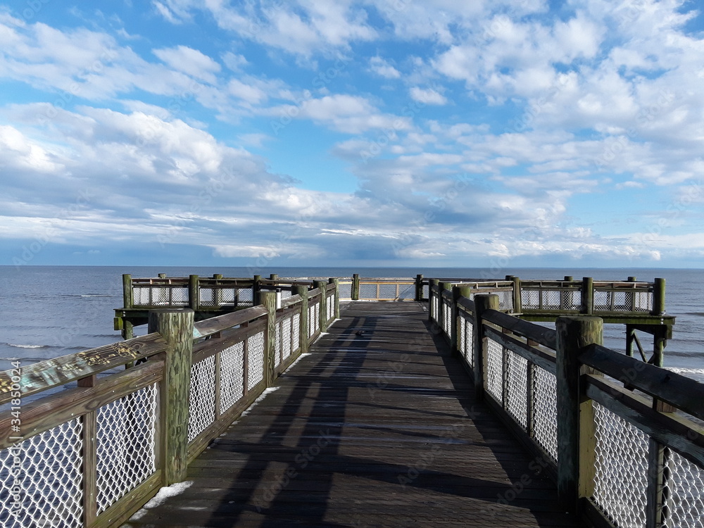 pier to blue sky