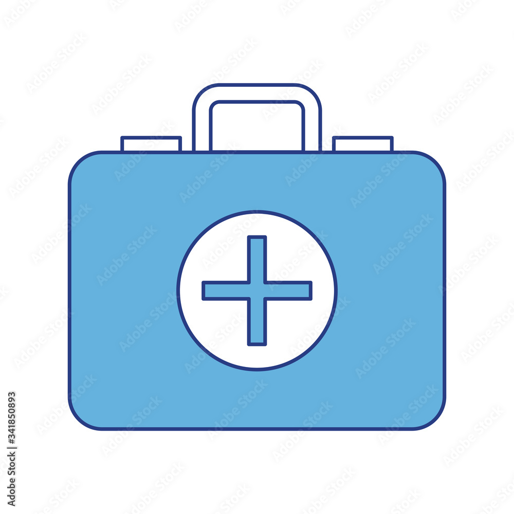 Isolated medical kit vector design Isolated medical kit vector design