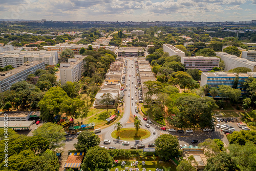 Vibrant Commercial Area in Brasília’s Asa Sul, Brazil