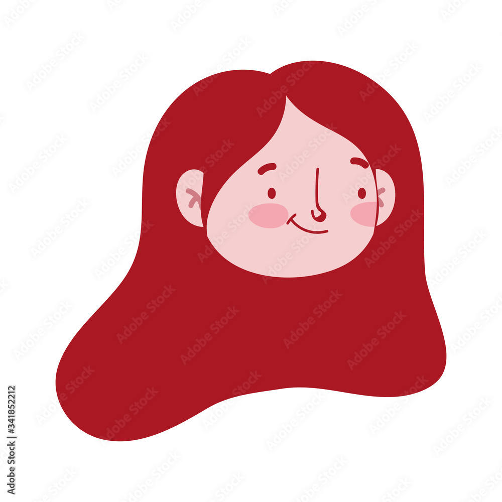 Isolated avatar woman head vector design Isolated avatar woman head vector design