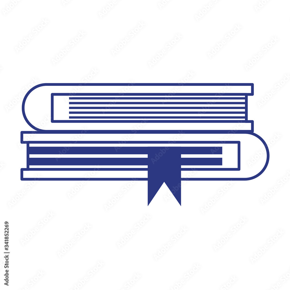 Isolated education books vector design Isolated education books vector design