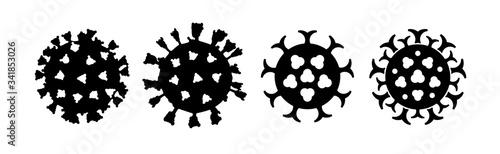 Virus silhouettes
