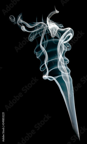 Smoke Texture isolated on Black Background Texture