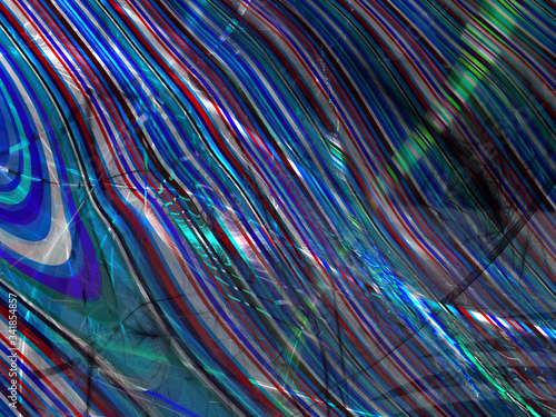 Abstract Colored Illustration - Soft Iridescent Colorful Cloud of Brilliant Energy, Glowing Plasma. Smoke, Energy Discharge, Digital Flames, Artistic Design. Minimal Soft Background Image