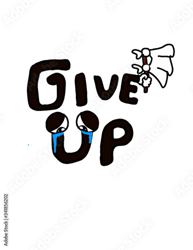 give up  word