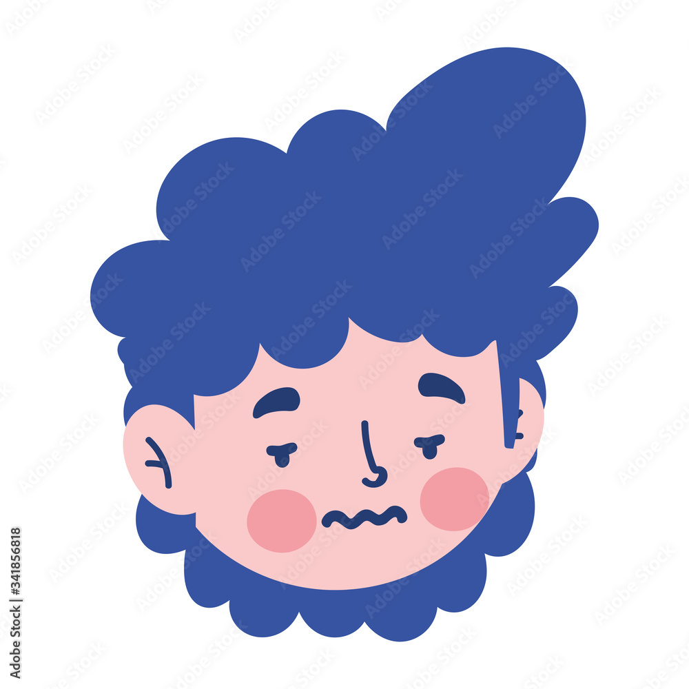 Sick man with fatigue cold fever vector design Sick man with fatigue cold fever vector design