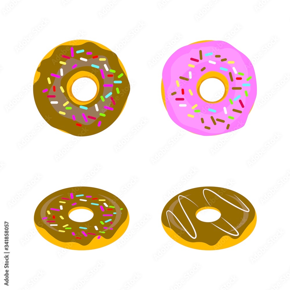 Obraz premium donut logo