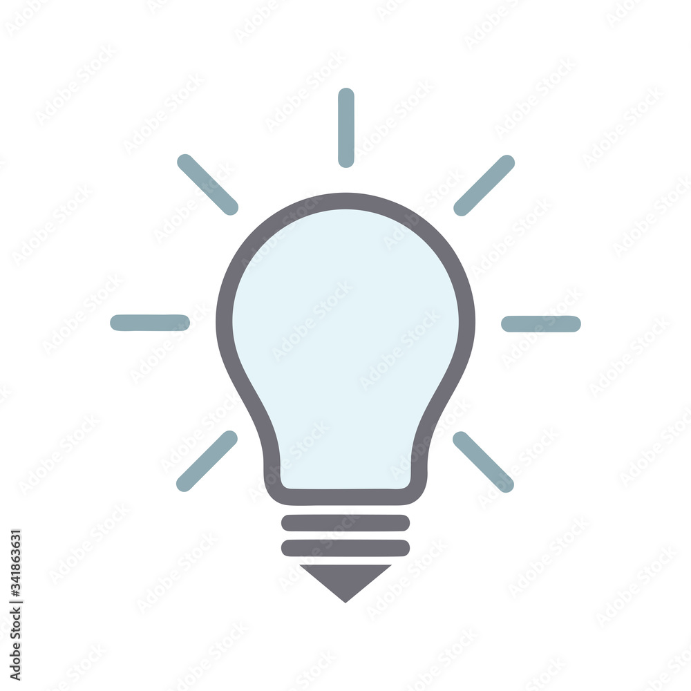 Light Bulb line icon vector, isolated on white background. Idea sign, solution Light Bulb line icon vector, isolated on white background. Idea sign, solution