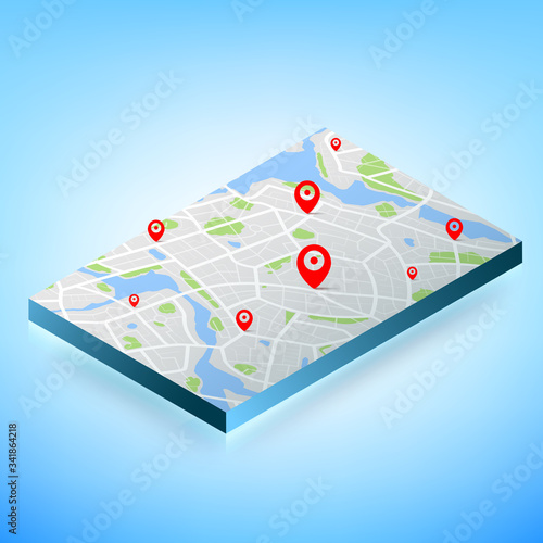 3D Map with gps destination point 001