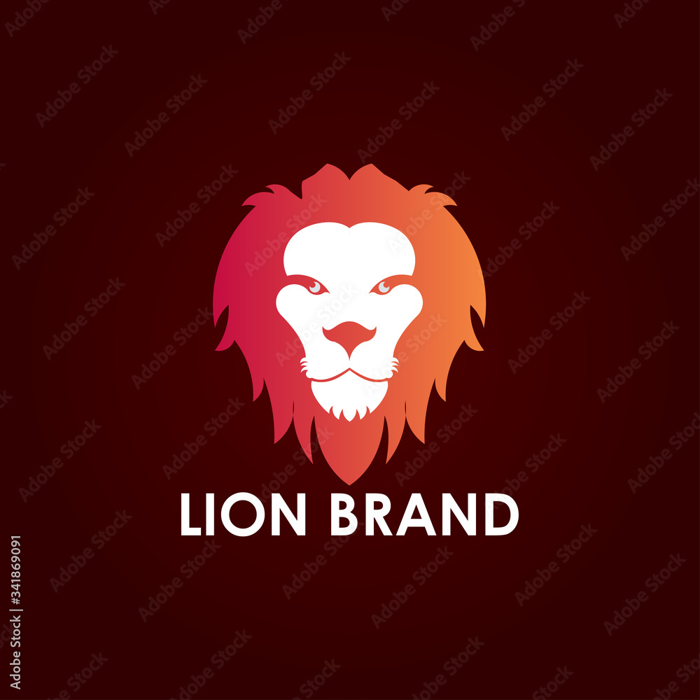 Lion Logo Vector Design Vector Illustration
