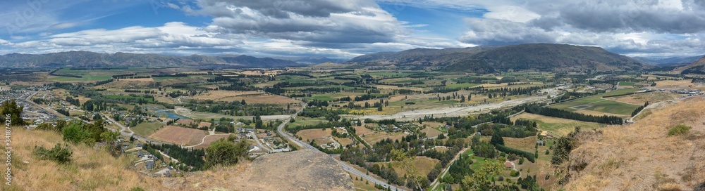 Panorama from Iron Mountain, Wanaka, New Zealand