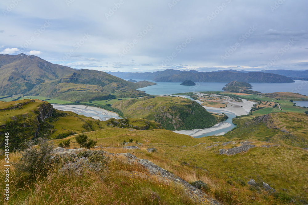 View from Rocky peak, Wanaka, New Zealand