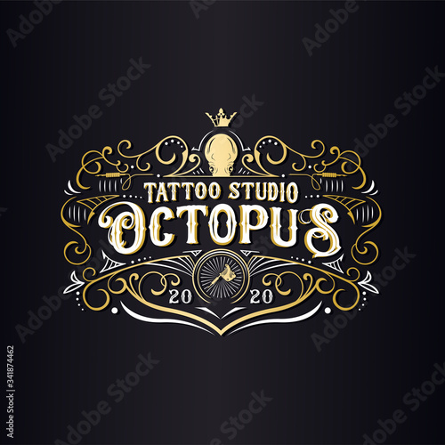 Octopus tattoo studio logo