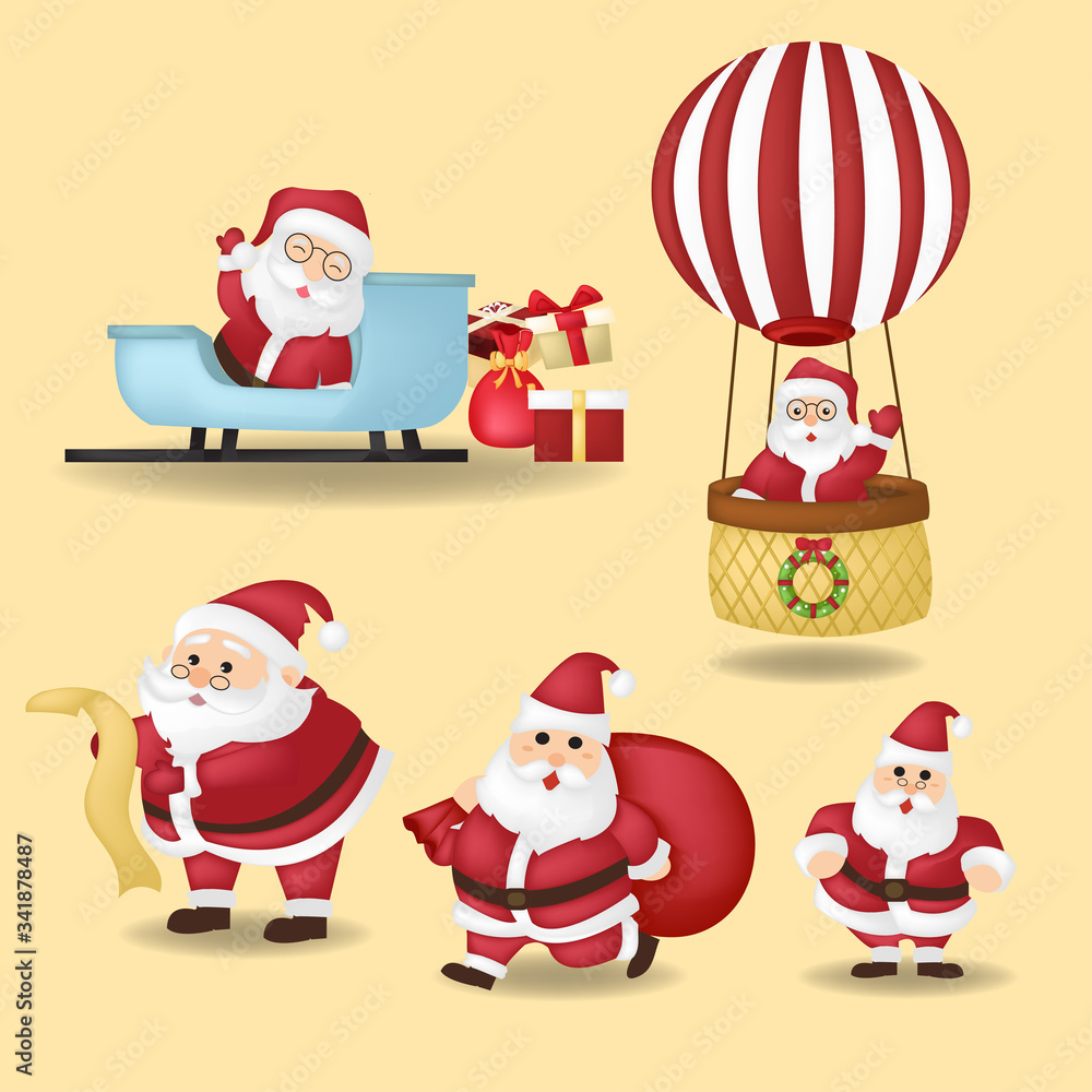 cartoon Christmas illustrations