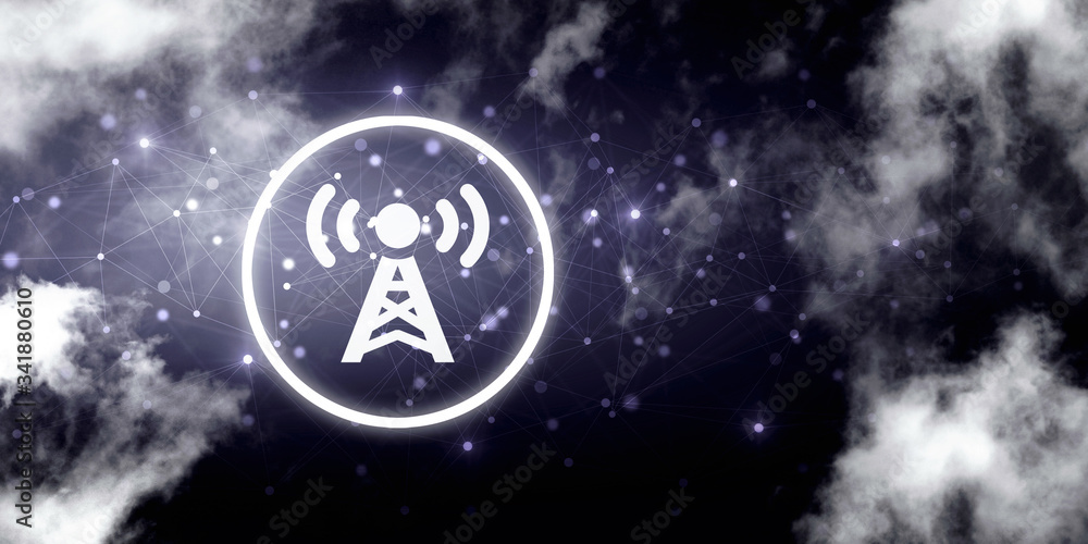 2d illustration WiFi symbol 2d illustration WiFi symbol