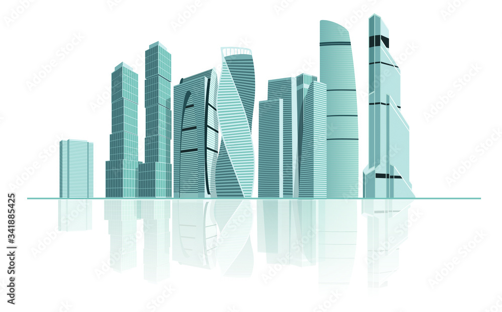 Vector illustration of city silhouette