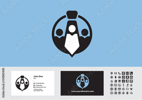 Job Career Logo - Business Cards Design Vector