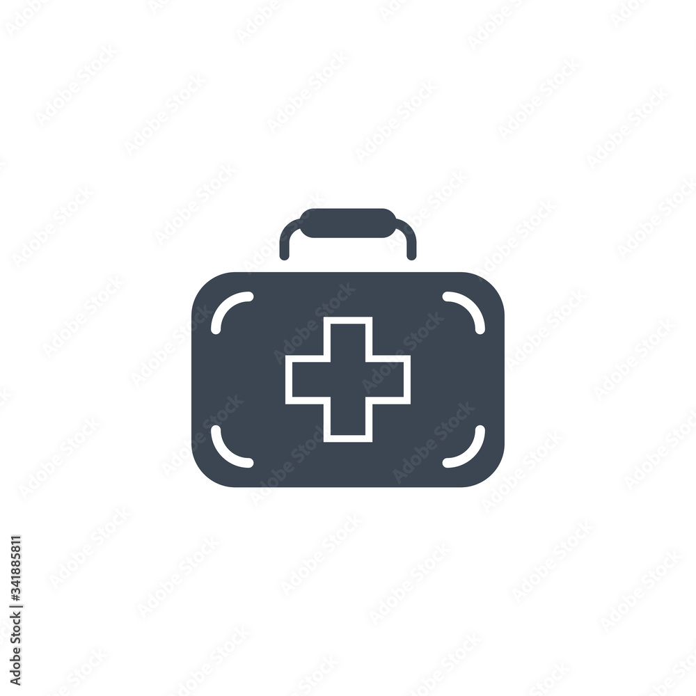 First Aid Kit related vector glyph icon. Isolated on white background. Vector illustration. First Aid Kit related vector glyph icon. Isolated on white background. Vector illustration.