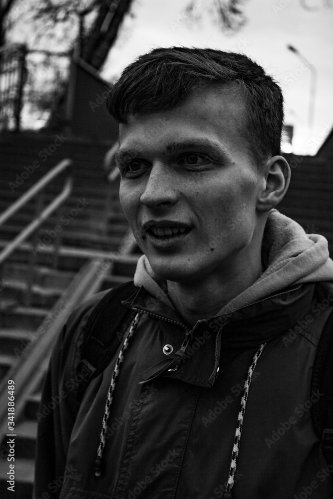 Fototapeta premium Portrait of the young guy