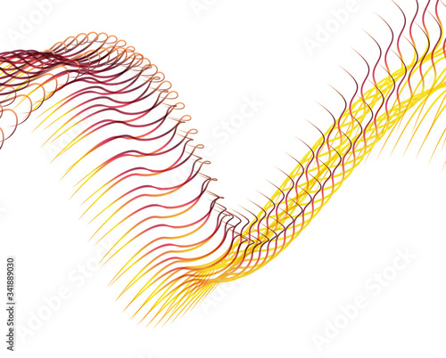 Abstract background blend wave line design for Wallpaper, Banner, Background, Card, Book Illustration, landing page
