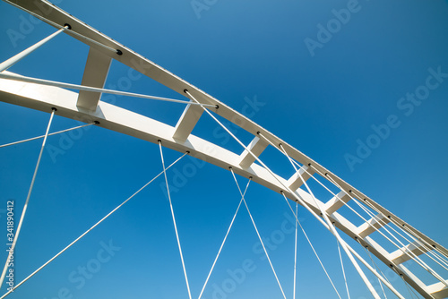 Abstract architecture detail of bridge arches and bows
