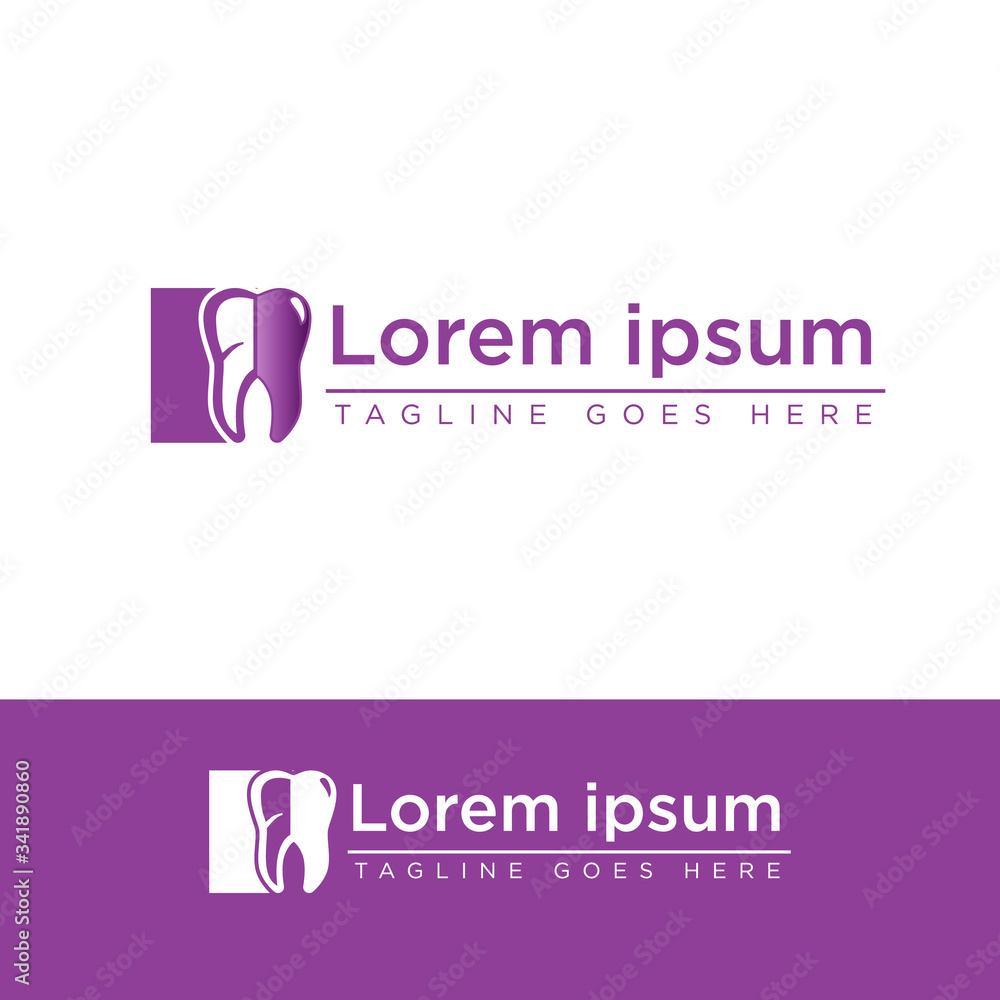 Dental icon trendy and modern dental symbol with color purple Dental icon trendy and modern dental symbol with color purple