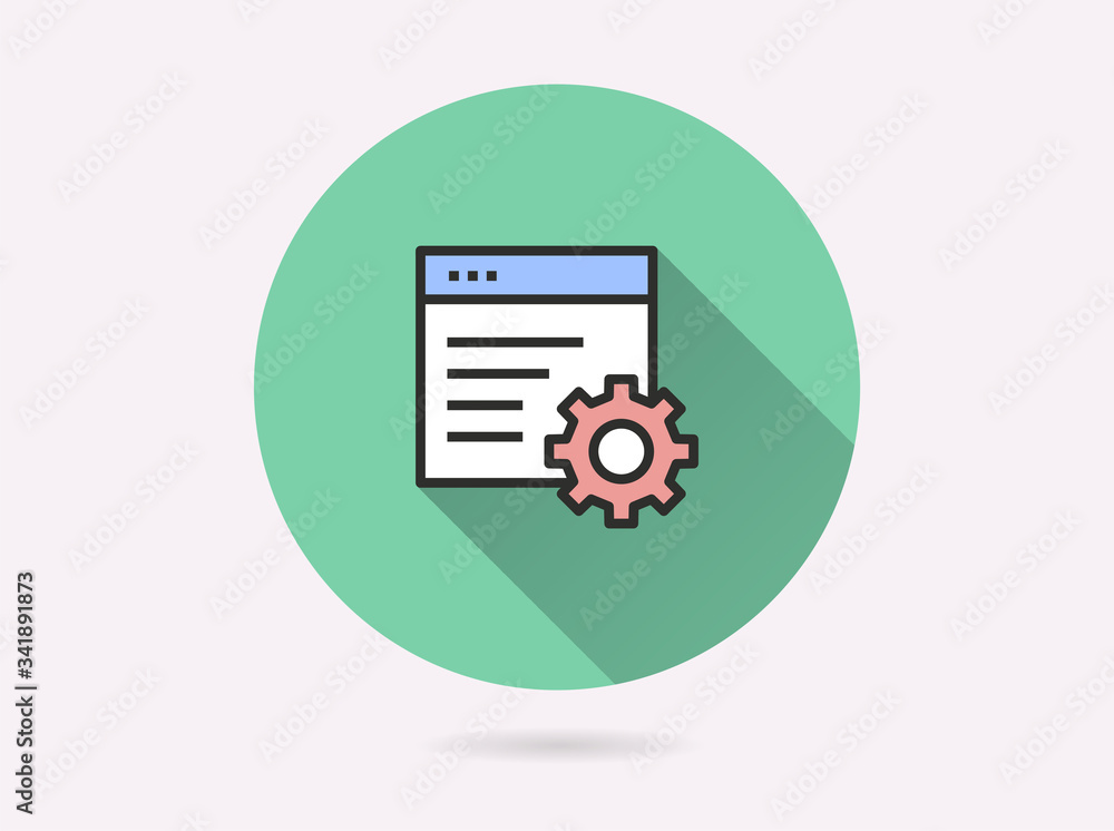 File setting icon for graphic and web design. File setting icon for graphic and web design.