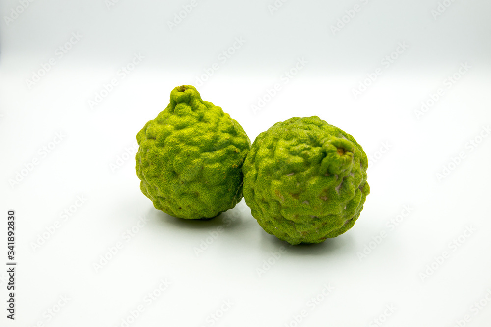 custard apple on white background custard apple on white background