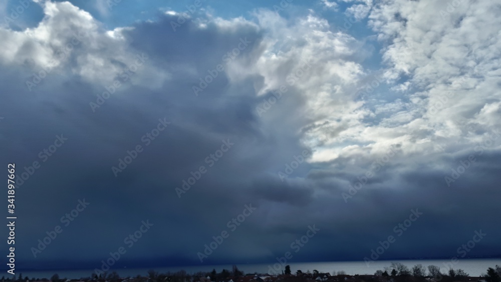 Wolkentürme über dem Bodensee