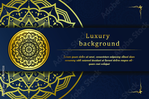 luxury ornamental mandala design gold color.Vintage decorative elements. Hand drawn background. Islam, Arabic, Indian, ottoman motifs, invitation card design, Ramadan card design