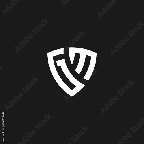GM monogram logo with shield shape