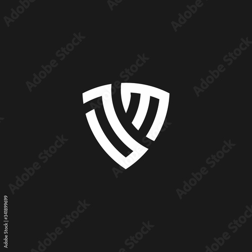 JM monogram logo with shield shape