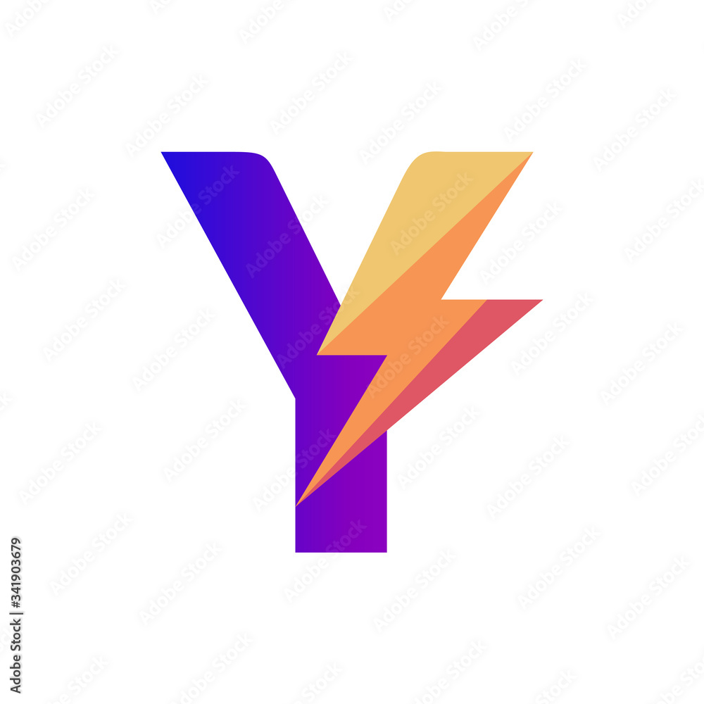 Letter Y Lightning Vector Logo Design Template Letter Y Lightning Vector Logo Design Template