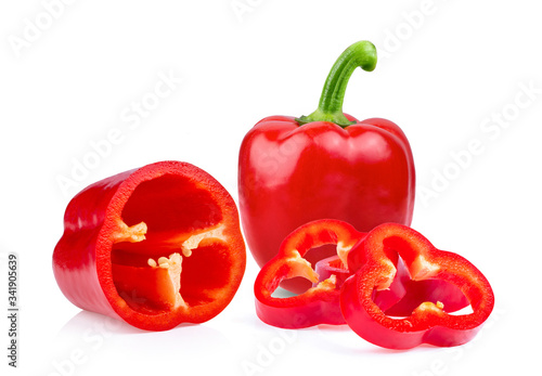 red pepper islated on white background