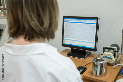 woman working on computer