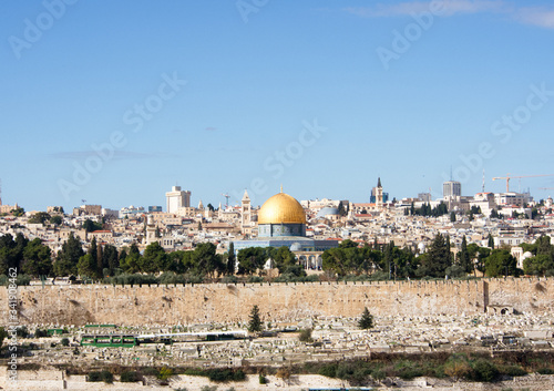 Israel Jerusalem view from Mount of Olives 