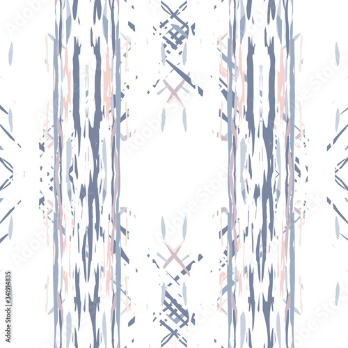 Watercolor Staining. Ikat, Tie Dye Seamless 