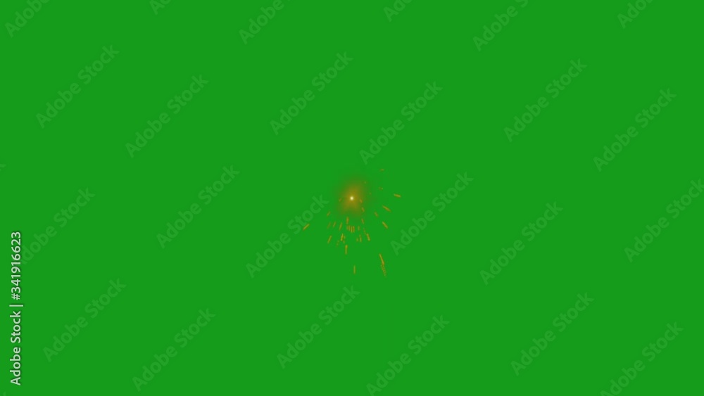 Fire sparks motion graphics with green screen background Fire sparks motion graphics with green screen background