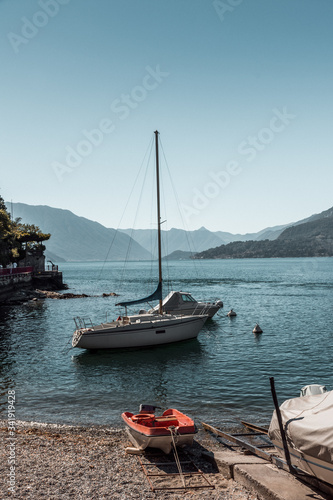 boats on the lake, Como Italy.